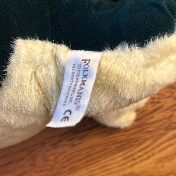 Folkmanis Green Dragon Plush puppet Vintage Stuffed animal toy - Picture 3 of 5